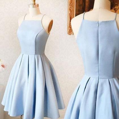 Simple A-line Homecoming Dresses Satin Cocktail..