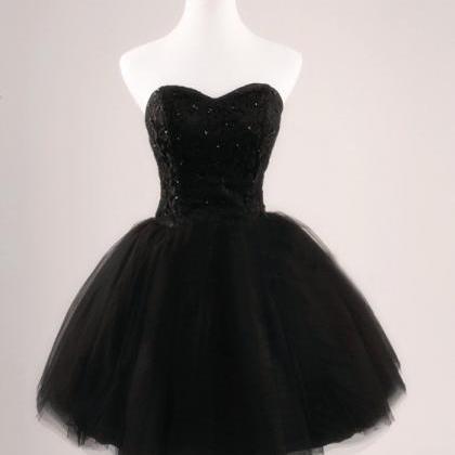 Black Short Cocktail Dresses,ball Gown Sweetheart..
