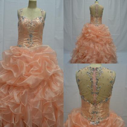 Organza Ball Gown Quinceanera Dresses Sweetheart..