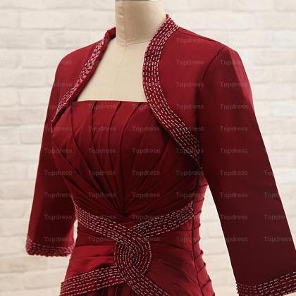 Deep Red Fashion Evening Dresses 20..
