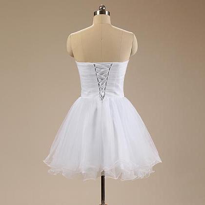Elegant White Short Homecoming Dresses,2015 Sexy..