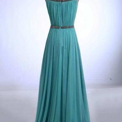 Long Party Dress Elegant Prom Dresses 2015 Blue..