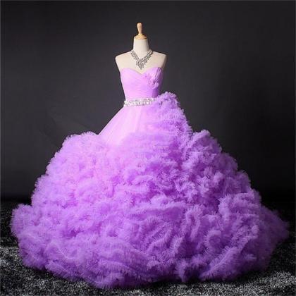 Colorful Winter Luxury Wedding Dress Plus Size..