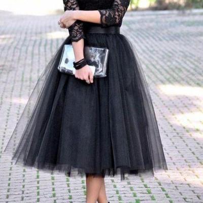 Black Lace Short Prom Dresses 2017 Long Sleeve Tulle Tea Length Evening Party Dresses Cheap Homecoming Dress 8th Grade Graduation Gowns 