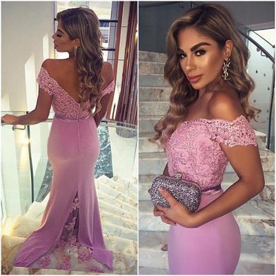 2016 Mermaid Bridesmaid Dresses Lavender Sexy Off The Shoulder Cheap Beach Lace Long Wedding Party Dress Sexy Prom Dresses Evening Gowns
