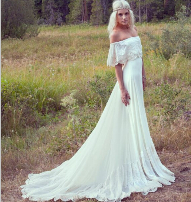 New Wedding Dresses Cream Ivory Off The Shoulder Lace Edge New Wedding Dresses Cream Ivory Off The Shoulder Lace Edge