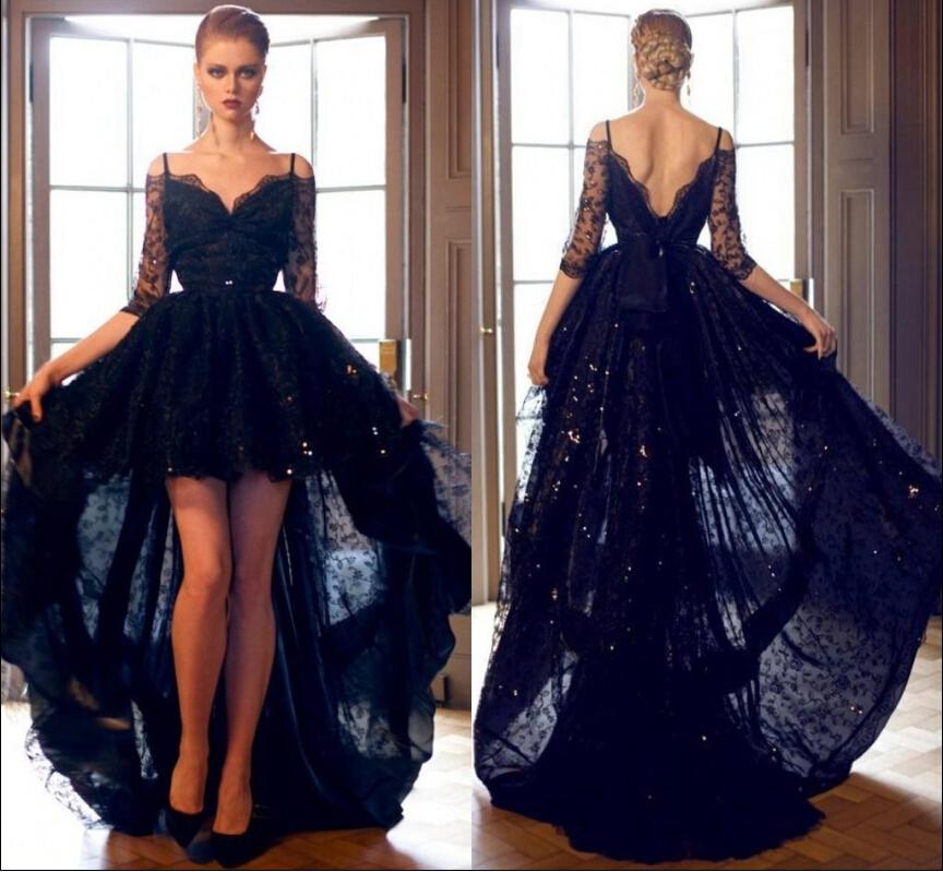 black lace prom