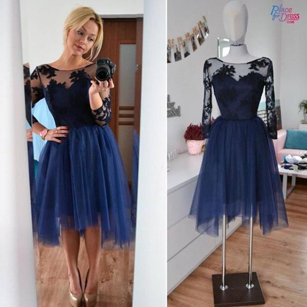 cute long sleeve homecoming dresses